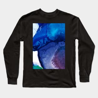 Purplish blue abstract Long Sleeve T-Shirt